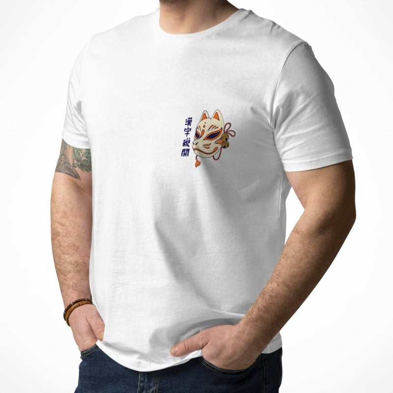 Camiseta Gato Samurái Japonés