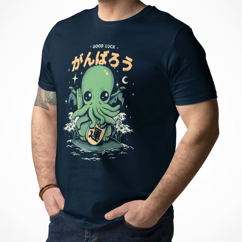 Camiseta Japonesa Buena Suerte