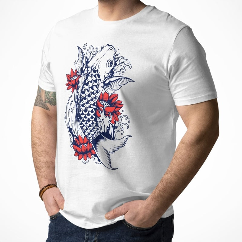 Camiseta Japonesa Carpa Koi