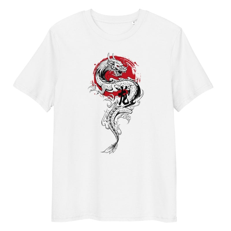 Camiseta Japonesa Dragón y Sol S