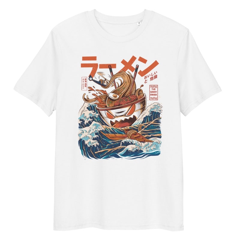 Camiseta Japonesa El Gran Ramen de Kanagawa S