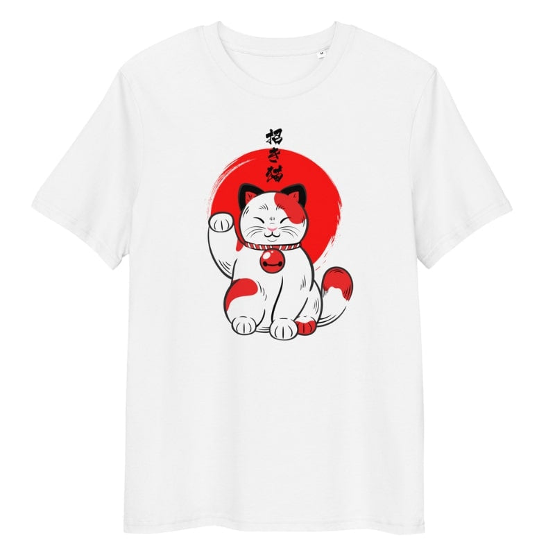 Camiseta Japonesa Gato Suerte S