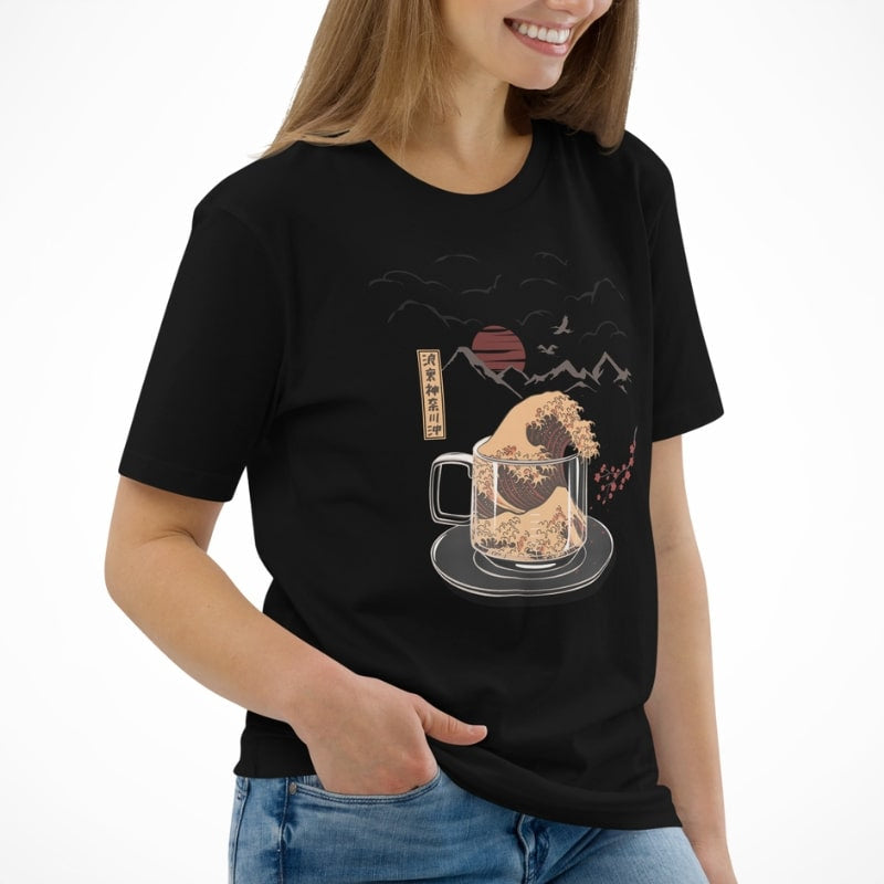 Camiseta Japonesa Kanagawa Coffee