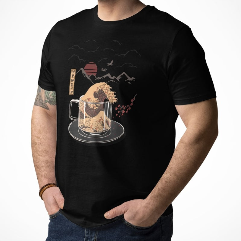 Camiseta Japonesa Kanagawa Coffee