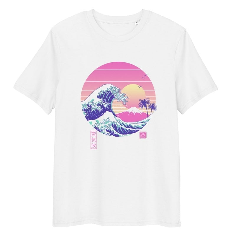 Camiseta Japonesa La Gran Ola de Vapor S