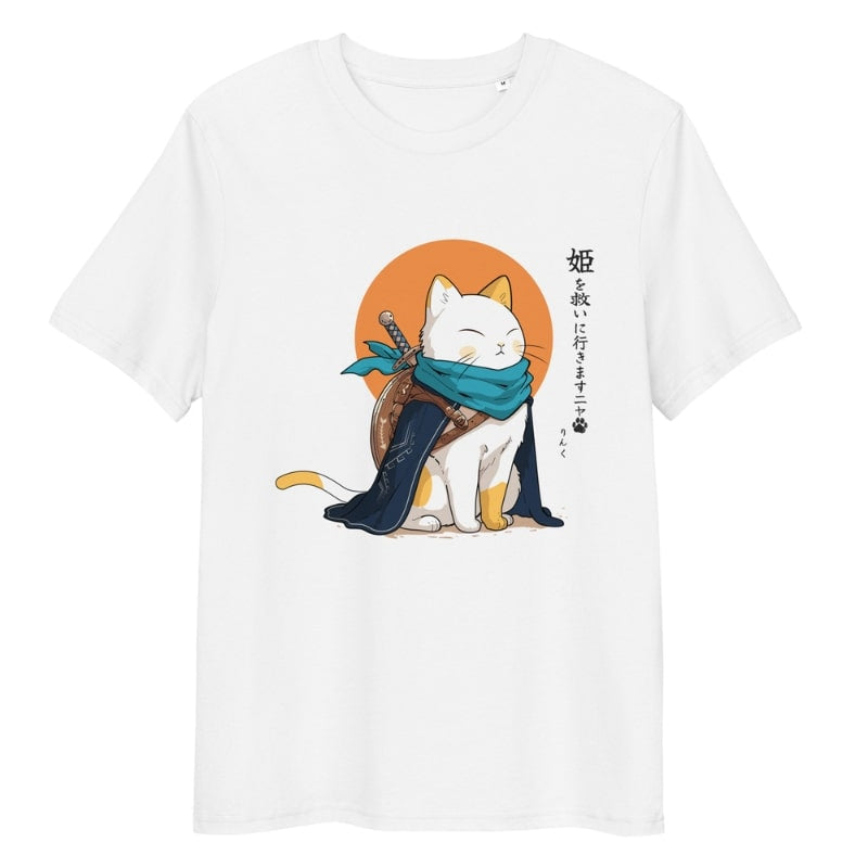 Camiseta Japonesa - Legendary Cat S / Blanco