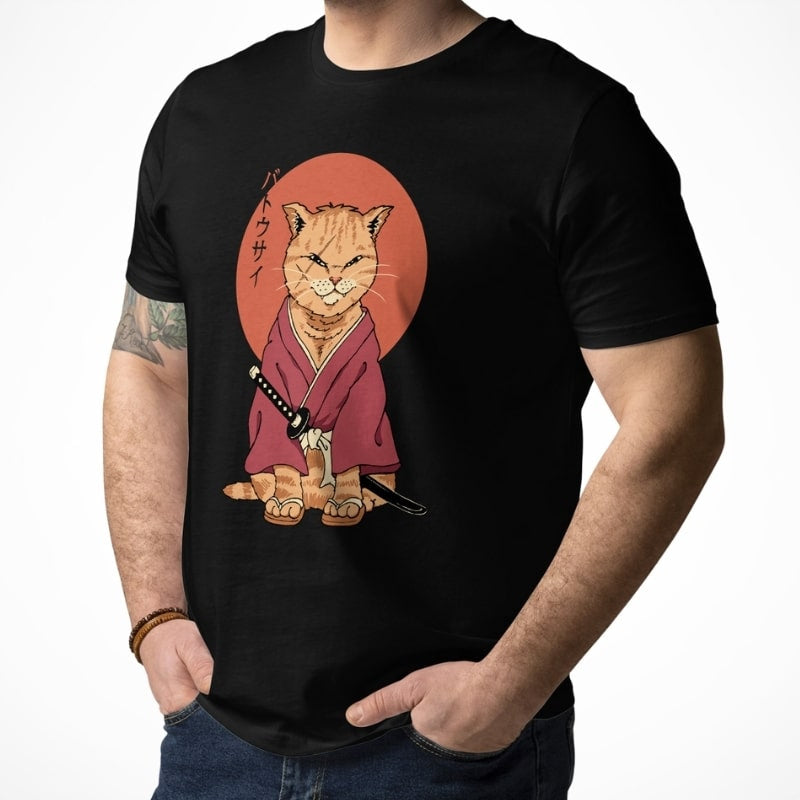 Camiseta Japonesa Neko Battōsai
