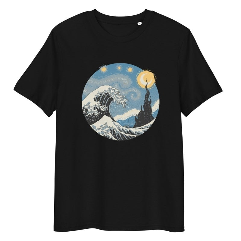 Camiseta Japonesa Ola & Noche Estrellada S