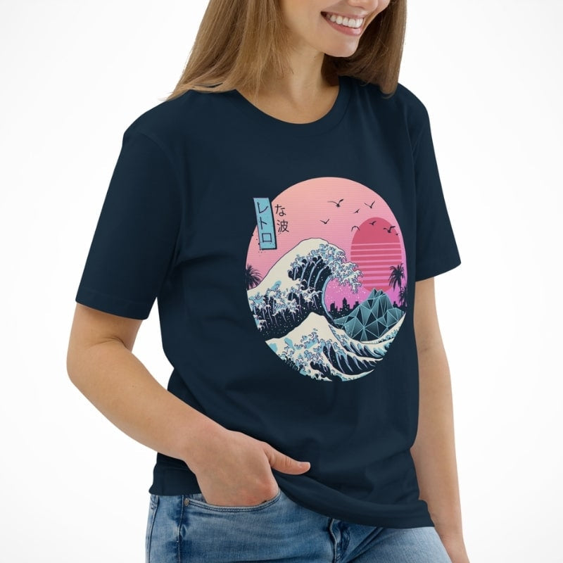 Camiseta Japonesa Retro Kanagawa