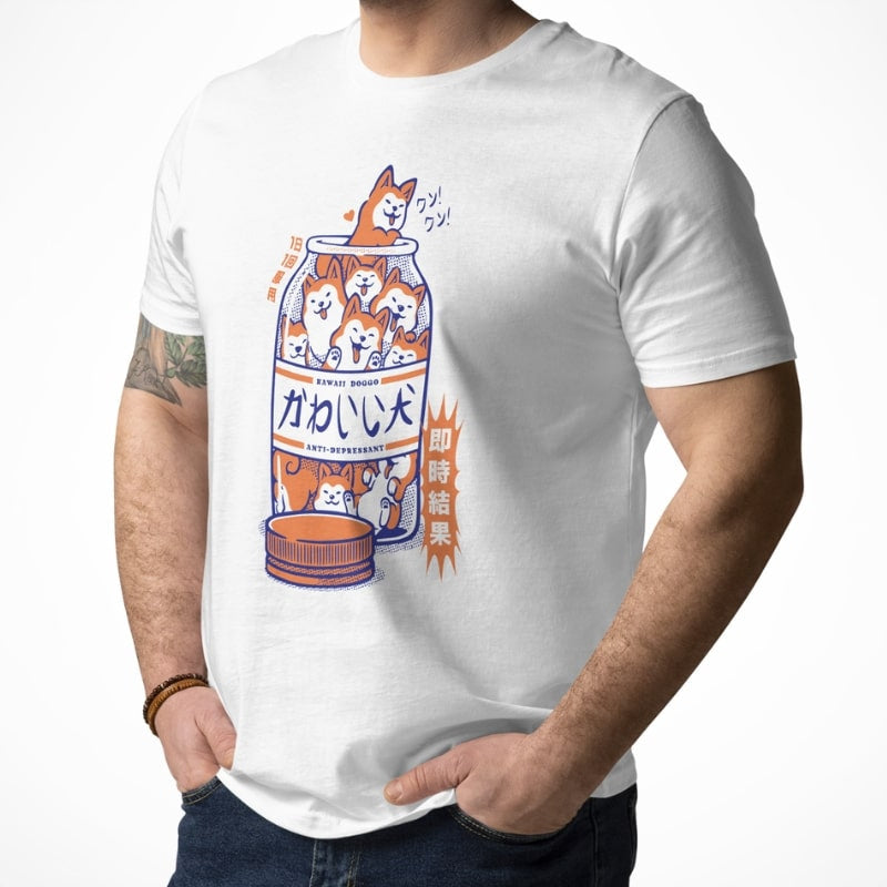 Camiseta Japonesa Shiba Antidepresivos