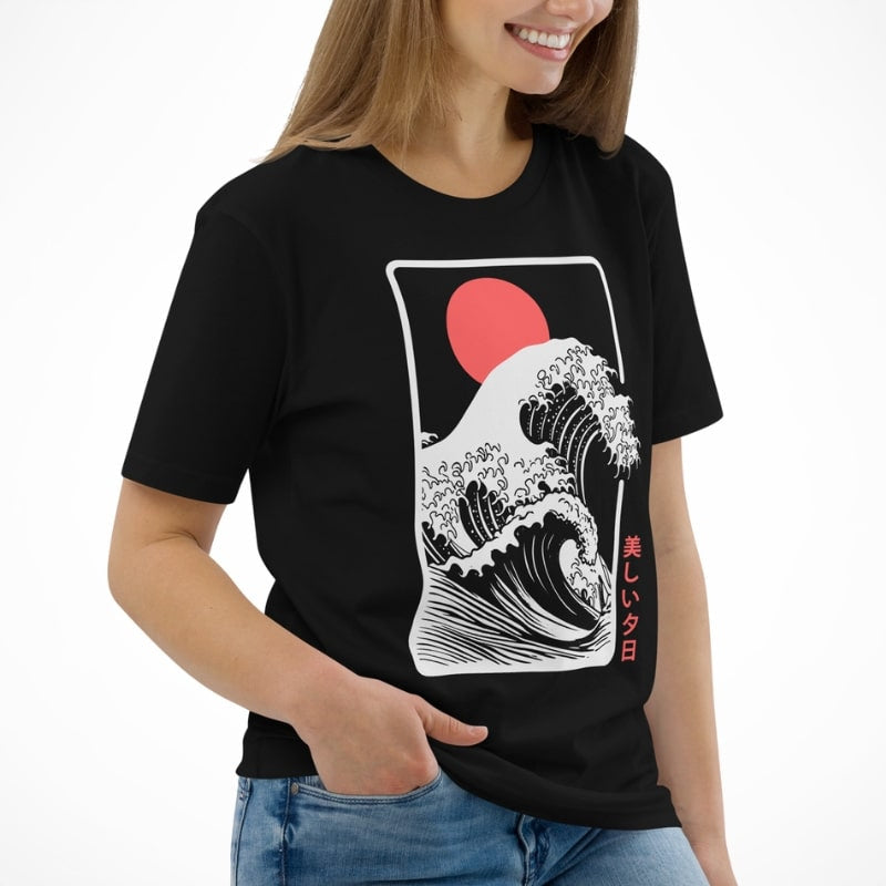 Camiseta Japonesa Sunset Kanagawa