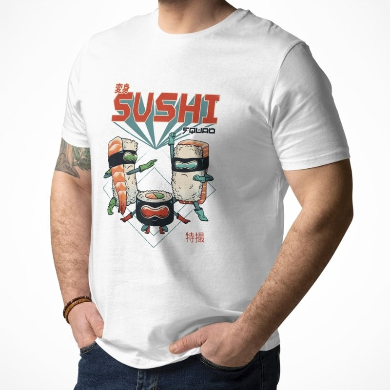 Camiseta Japonesa Sushi Squad