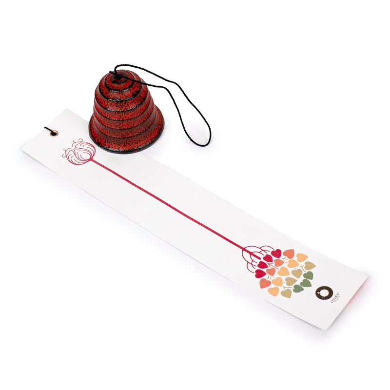 Campana de Viento Fūrin – Hierro Fundido Hamon Naranja