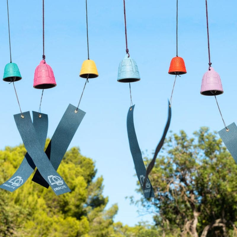 Campanilla Japonesa Iwachu Hierro Fundido Amarilla - 5,5 cm