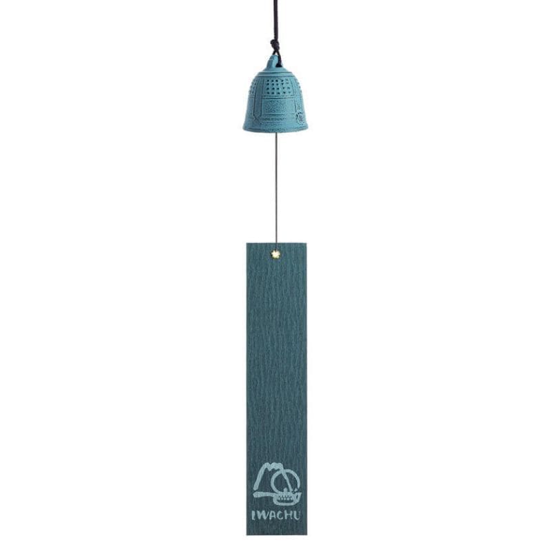 Campanilla Japonesa Iwachu Hierro Fundido Azul Claro - 5,5 cm