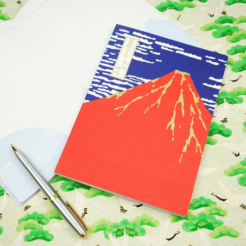 Cuaderno japonés Monte Fuji Rojo