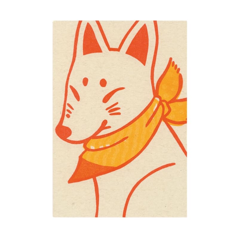 Postal japonesa Kitsune
