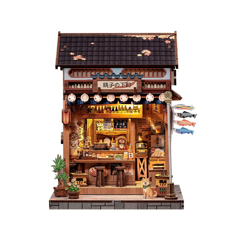Casa Miniatura Japonesa De Madera Choshi No Shitamachi