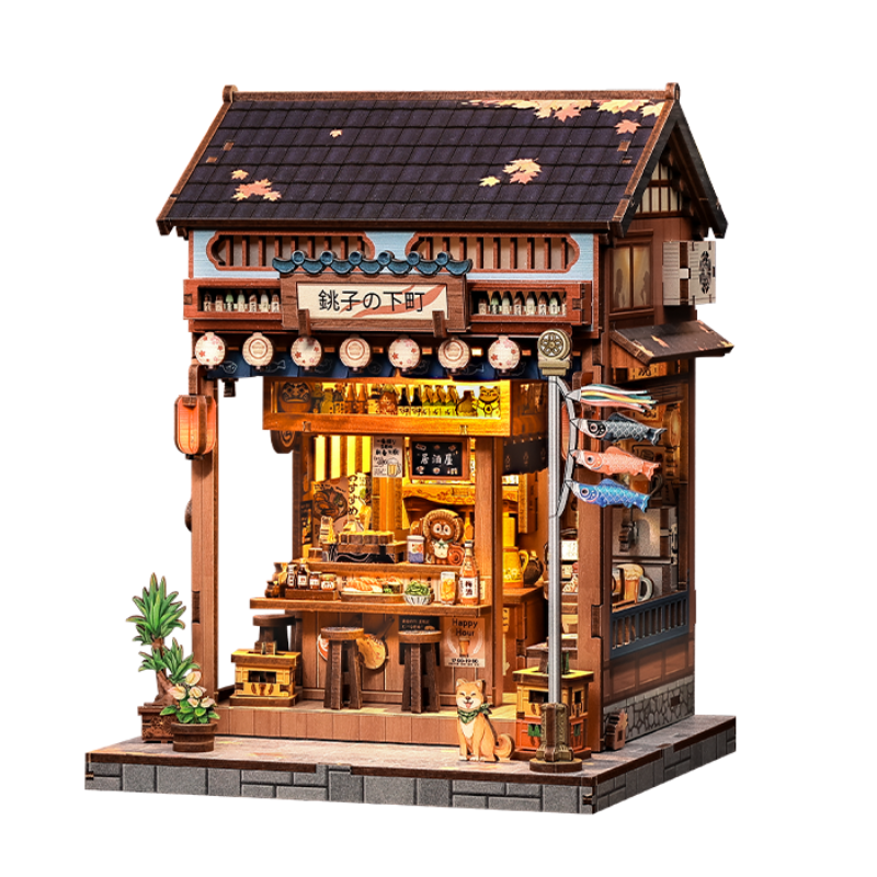 Casa Miniatura Japonesa De Madera Choshi No Shitamachi