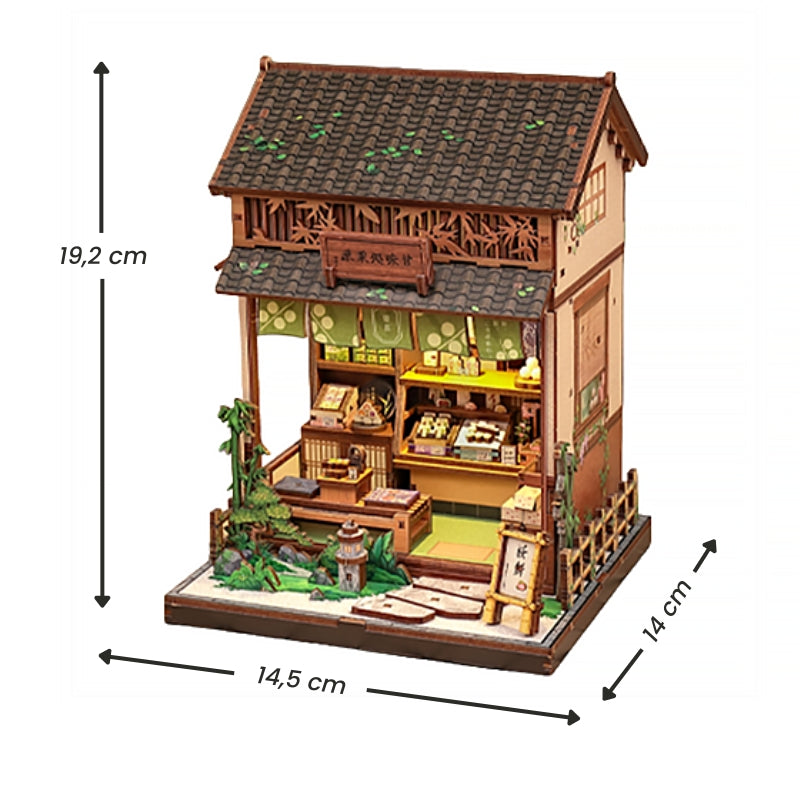 Casa Miniatura Japonesa De Madera Kanmi-Dokoro Casa de Té