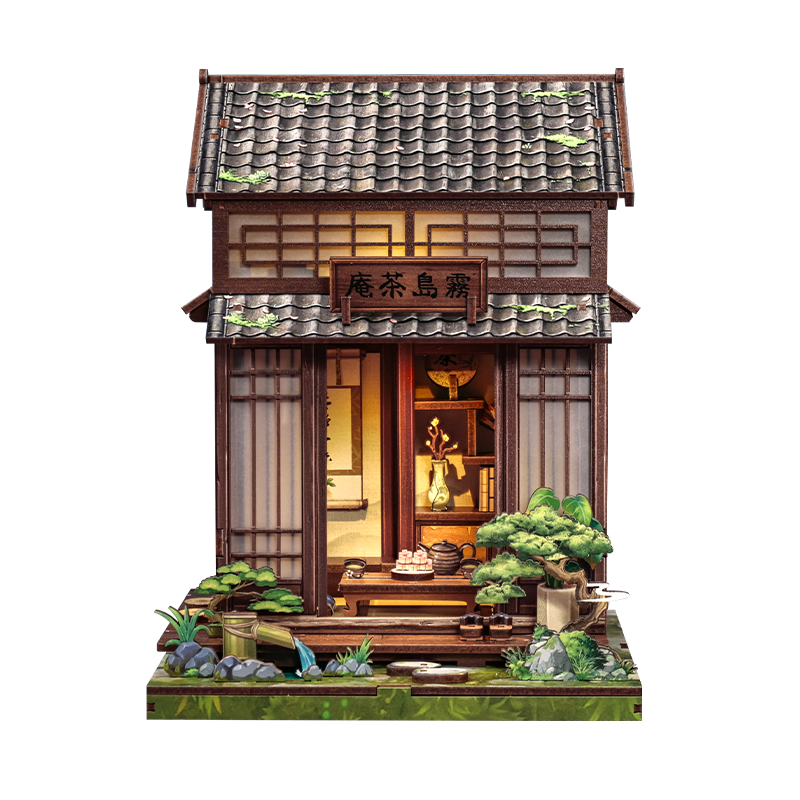 Casa Miniatura Japonesa De Madera Kirishima Cha-An