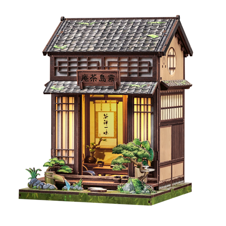 Casa Miniatura Japonesa De Madera Kirishima Cha-An