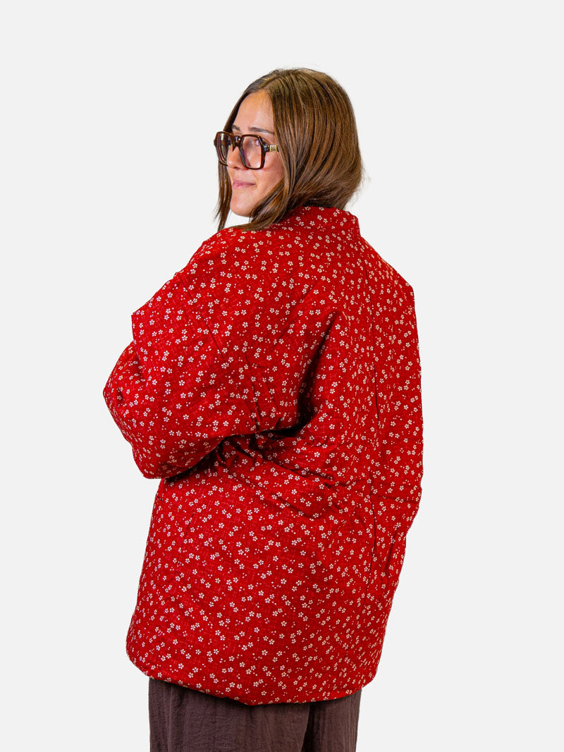 Chaqueta Hanten Mujer – Sakura Roja