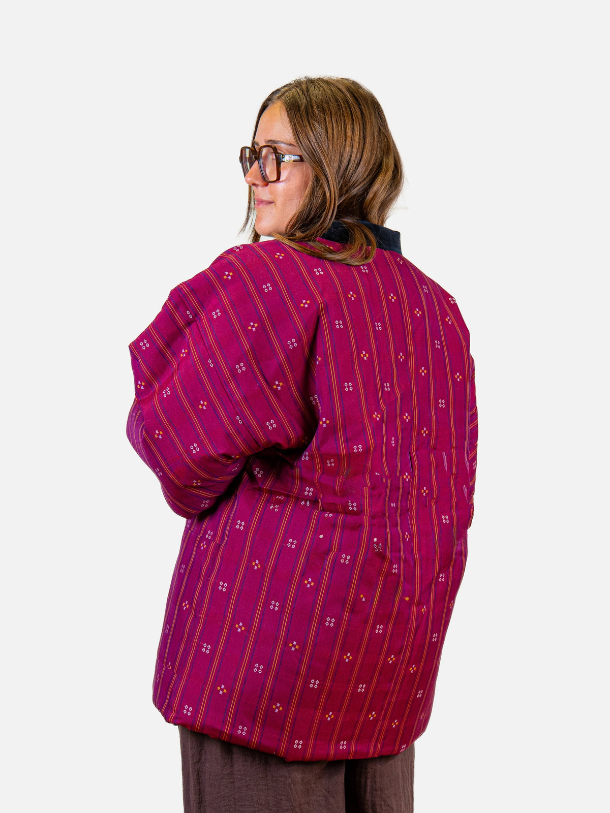 Chaqueta Hanten Mujer – Shima ni Hishi Rosa