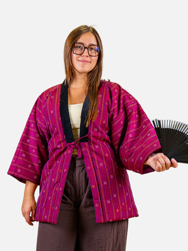 Chaqueta Hanten Mujer – Shima ni Hishi Rosa ML