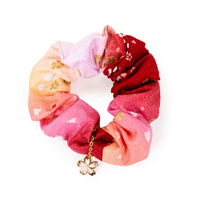 Coletero Scrunchie Japonés Rosa