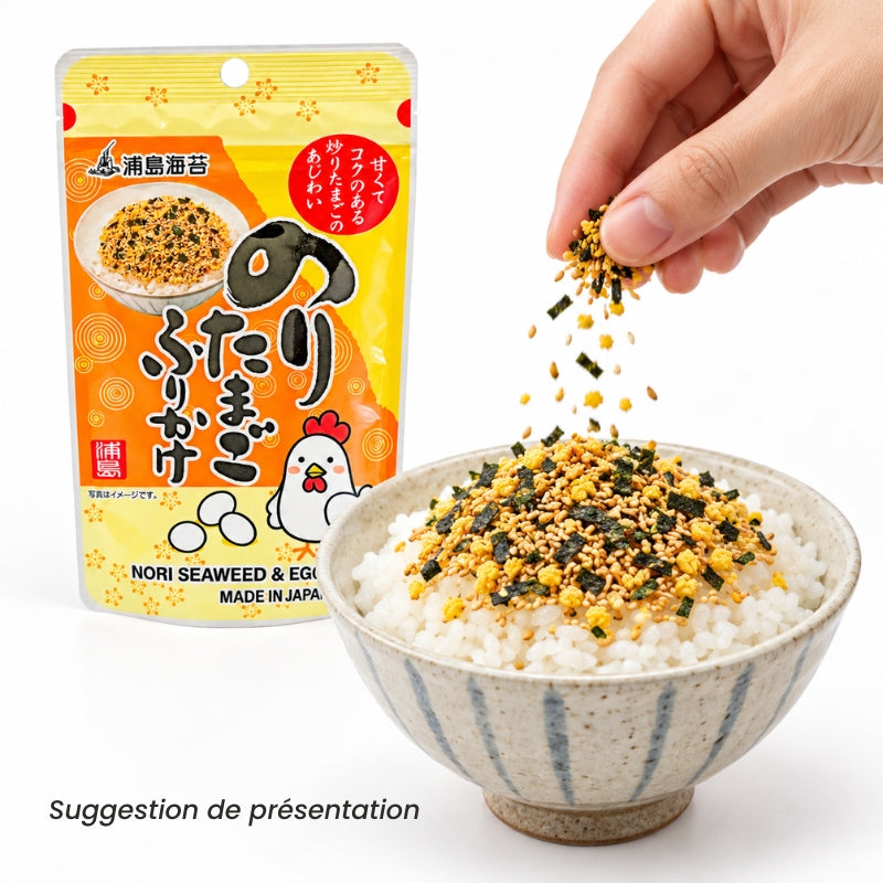 Condimento Japonés Furikake para Arroz – Nori y Huevo