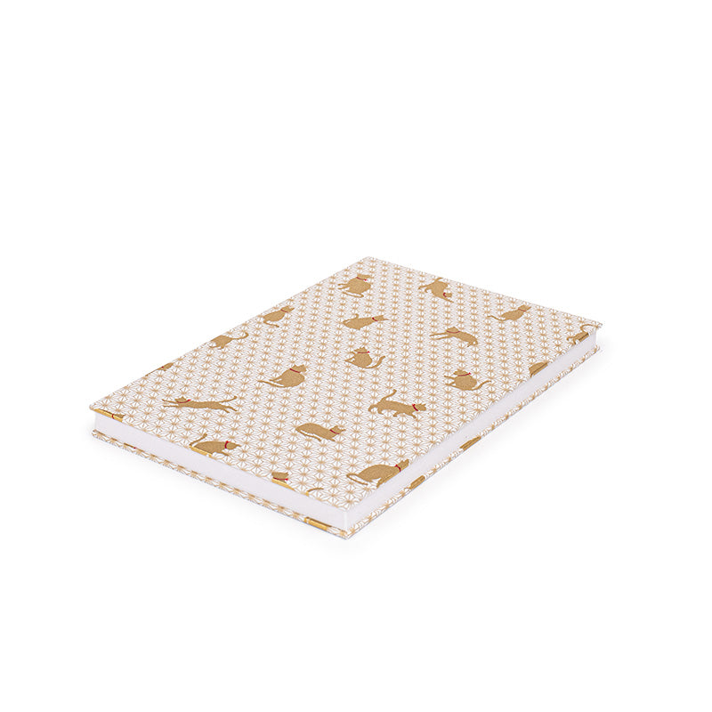 Cuaderno Japonés Goshuin Mino Washi Asanoha Cat