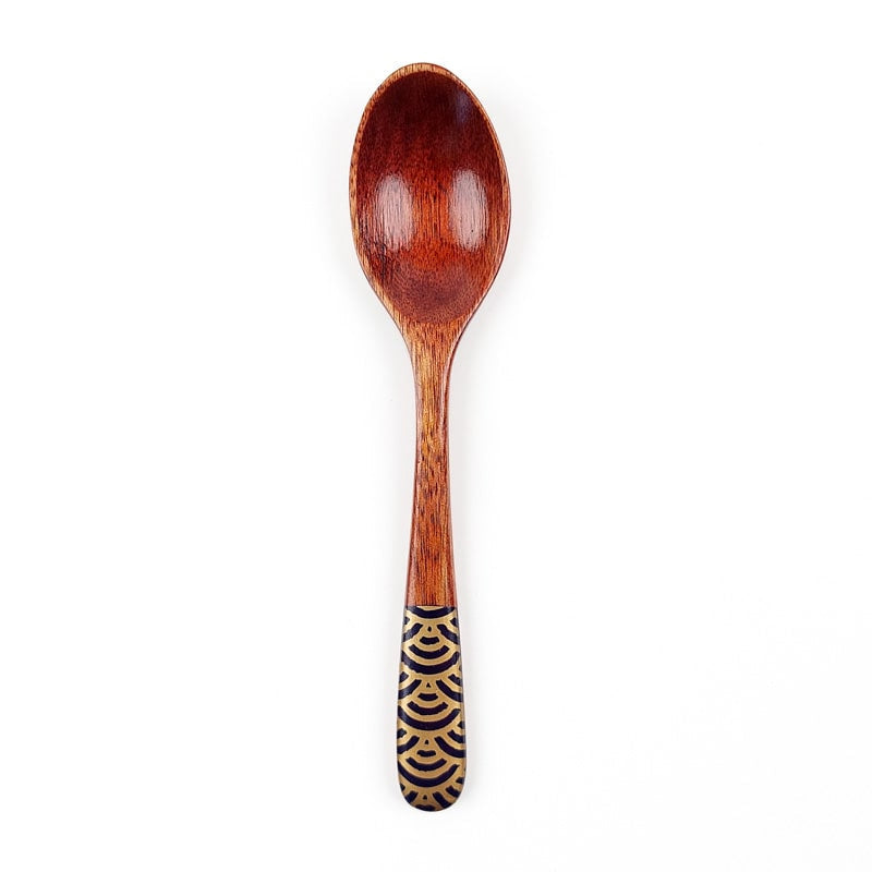 Cuchara para Té Japonesa Madera - Azul