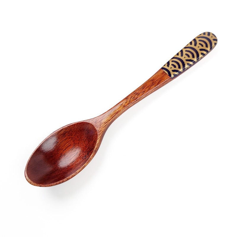 Cuchara para Té Japonesa Madera - Azul