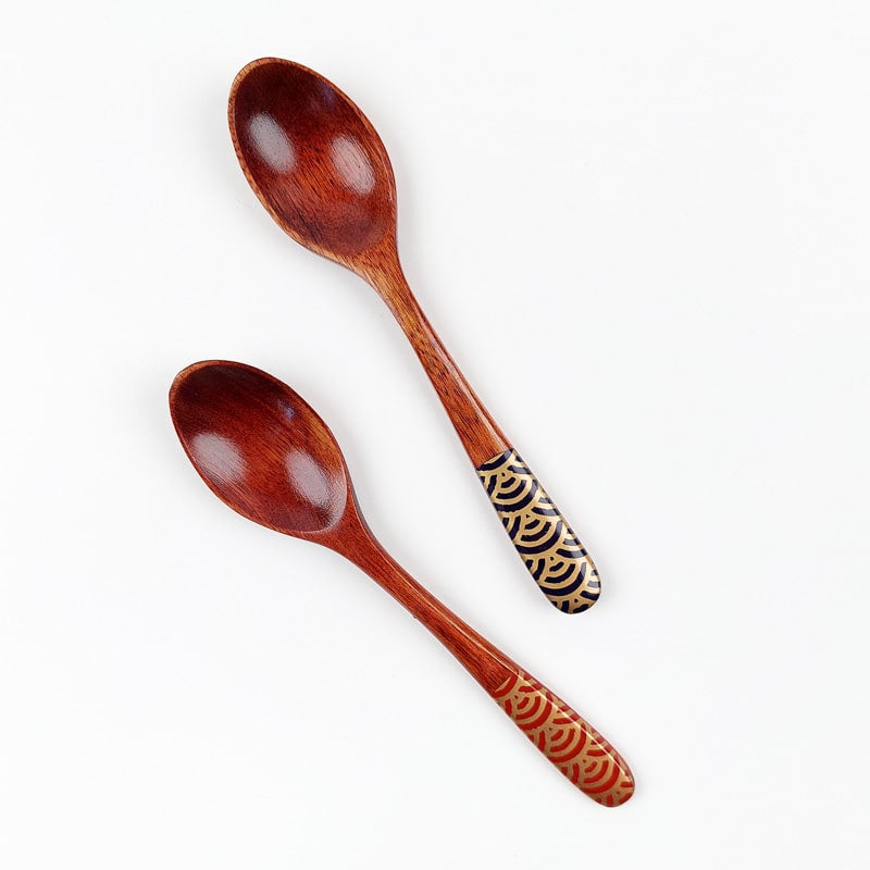 Cuchara para Té Japonesa Madera - Roja