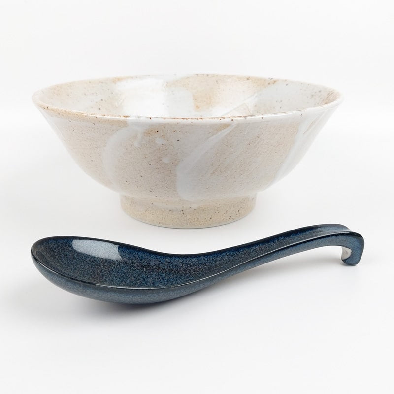 Cuchara Ramen Japonesa Azul