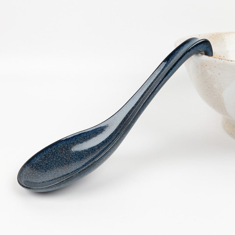 Cuchara Ramen Japonesa Azul