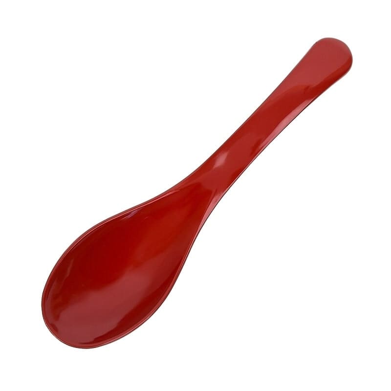 Cuchara Ramen Resina Roja