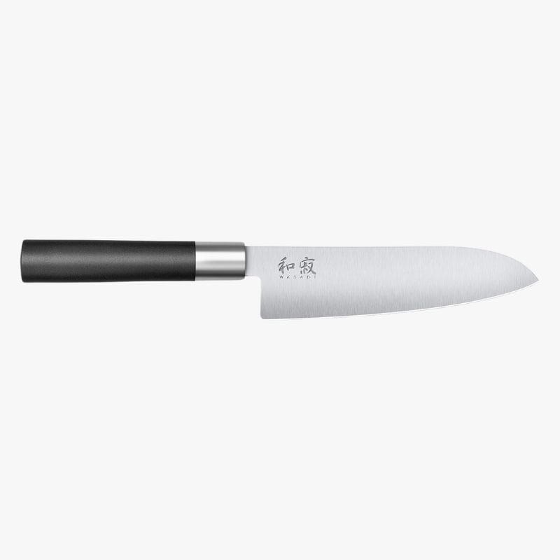 Cuchillo Santoku Wasabi Negro de 16,5 cm
