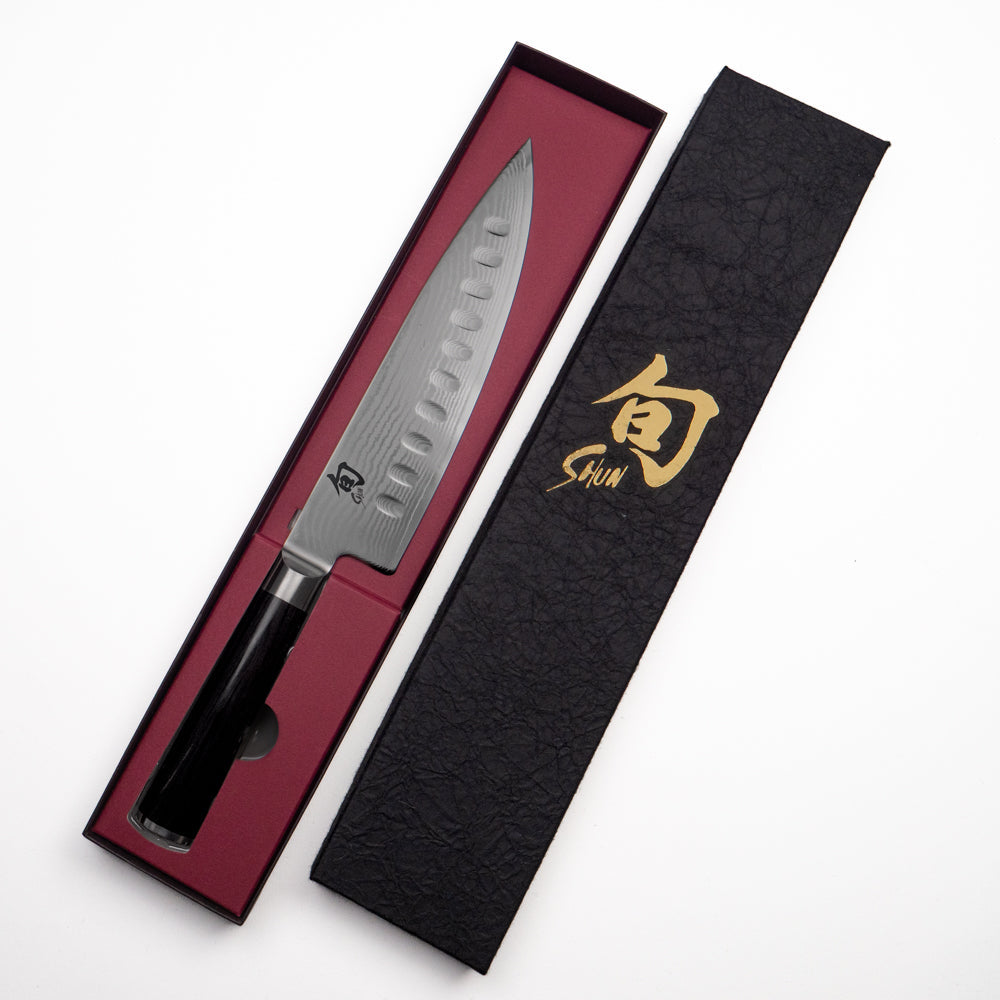 Cuchillo Shun Classic 20 cm Hoja Nido de Abeja