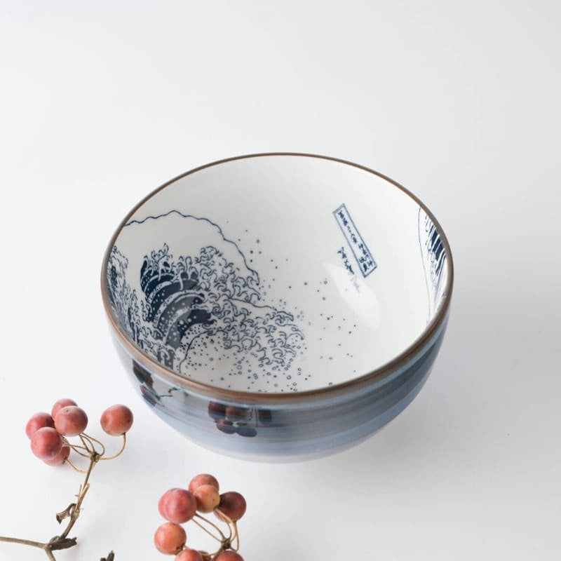 Cuenco de Arroz Japonés Hokusai