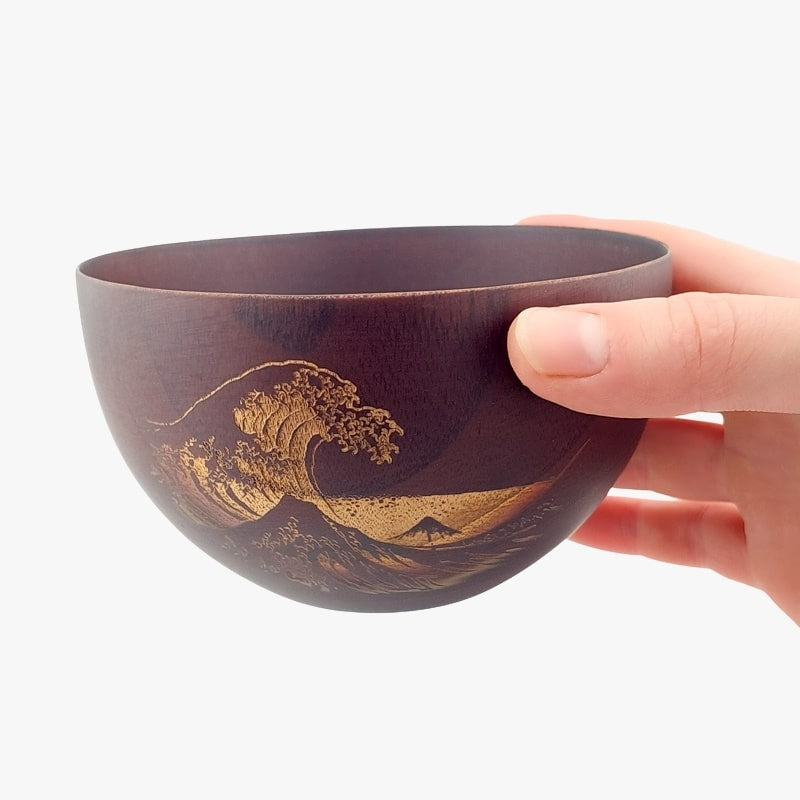 Cuenco de Madera Japonés Kanagawa