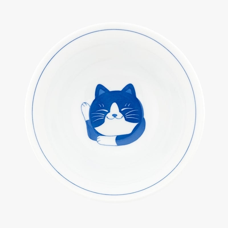 Cuenco Japonés Gato Azul