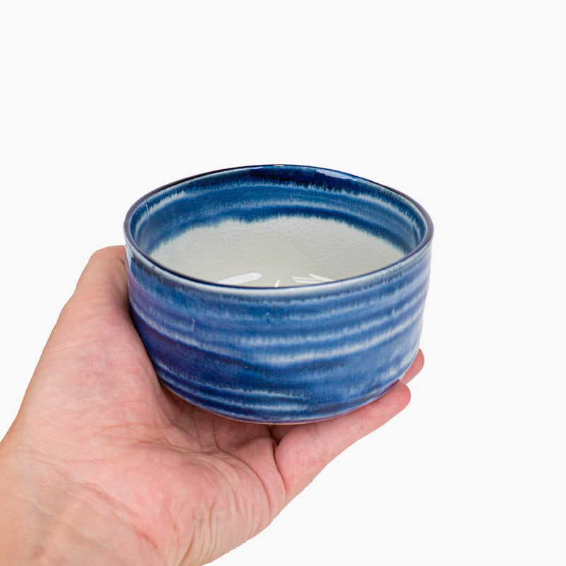 Cuenco Japonés Matcha Cobalto Azul