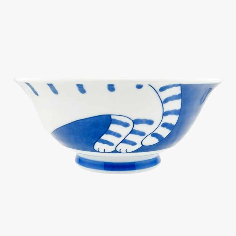 Cuenco Japonés Neko Azul