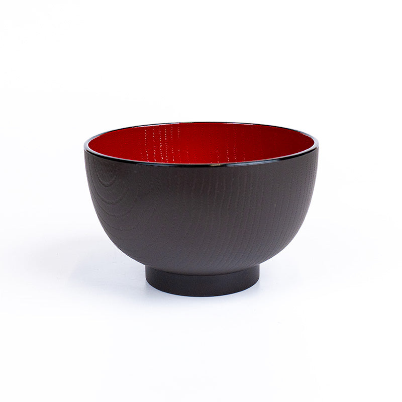 Cuenco para sopa de miso con acabado de imitación madera