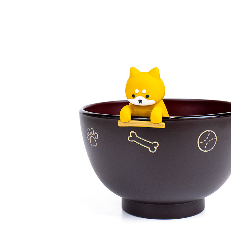 Cuenco para sopa y reposapalillos Shiba Inu