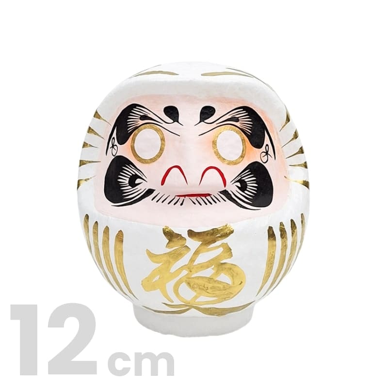 Daruma Blanco Japonés - 9 a 15 cm 12 cm
