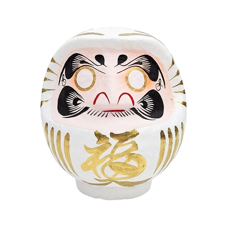 Daruma Blanco Japonés - 9 a 15 cm