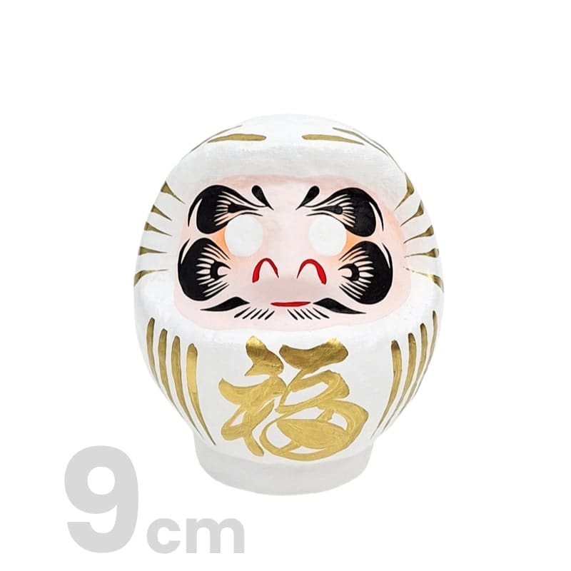 Daruma Blanco Japonés - 9 a 15 cm 9 cm